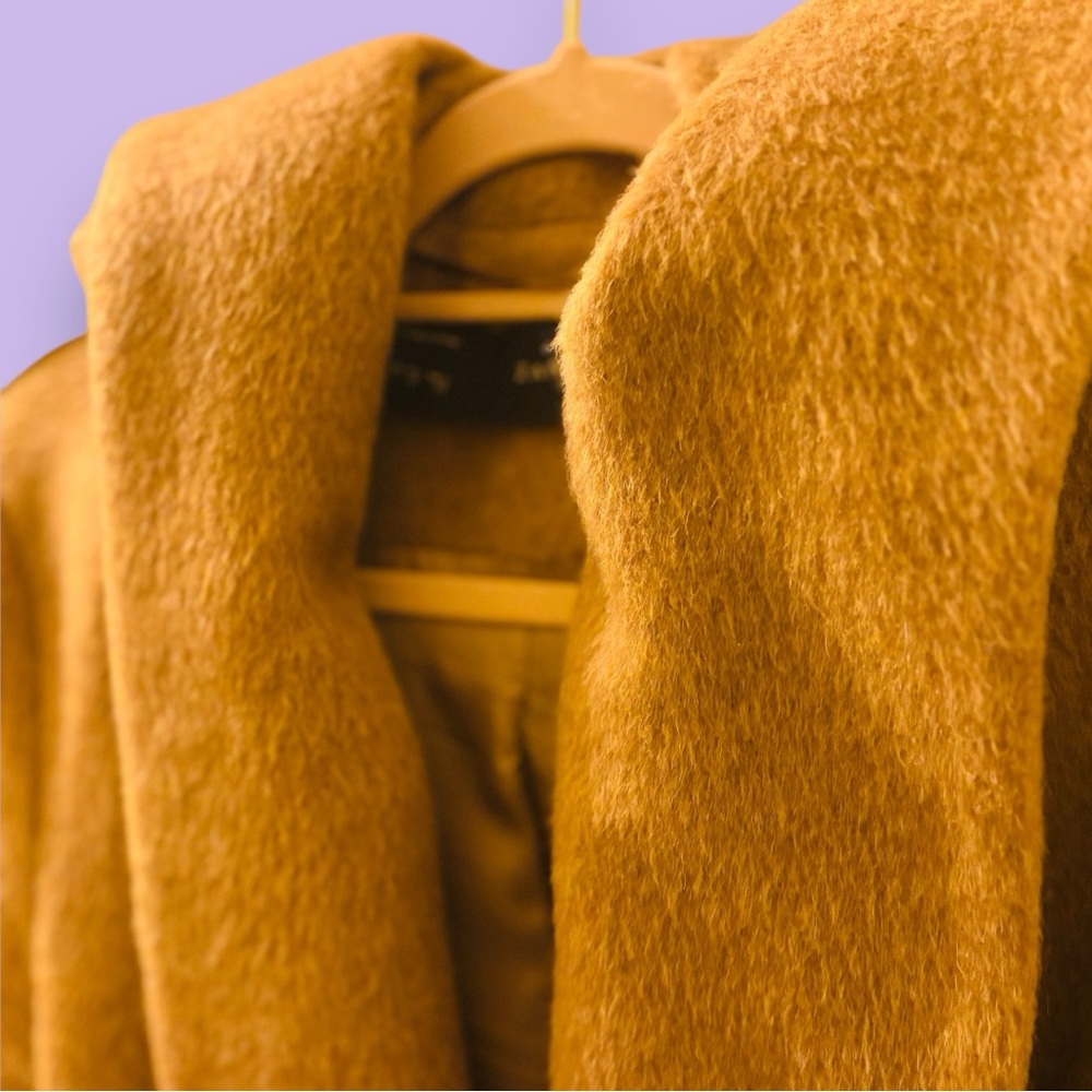 🌷Spring Fling Sale ~ Zara Women’s Camel Coat ~XL - Picture 3 of 6